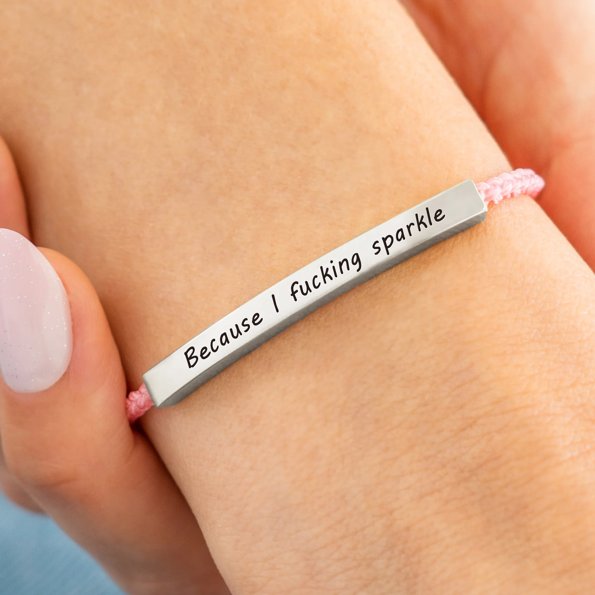 Because I F♥cking Sparkle Inspire Bracelet