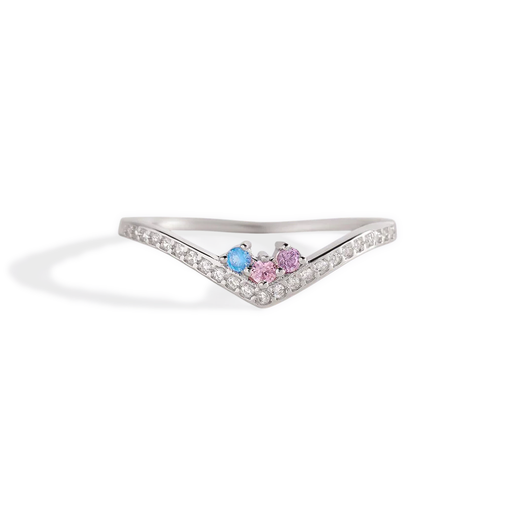 Personalized Venus Birthstone Ring