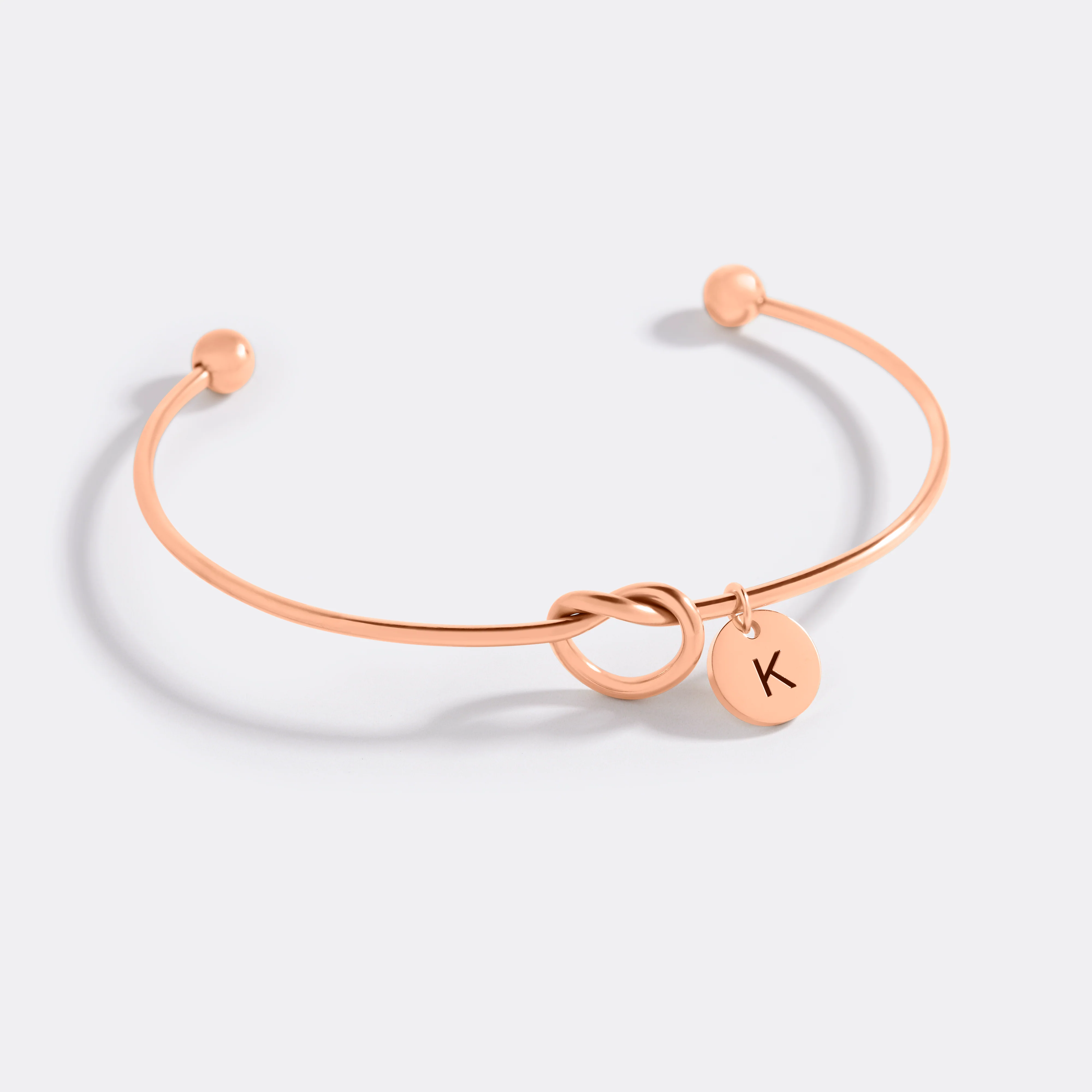 Personalized Tie the Knot Bracelet • Bridesmaid Gift Bracelet