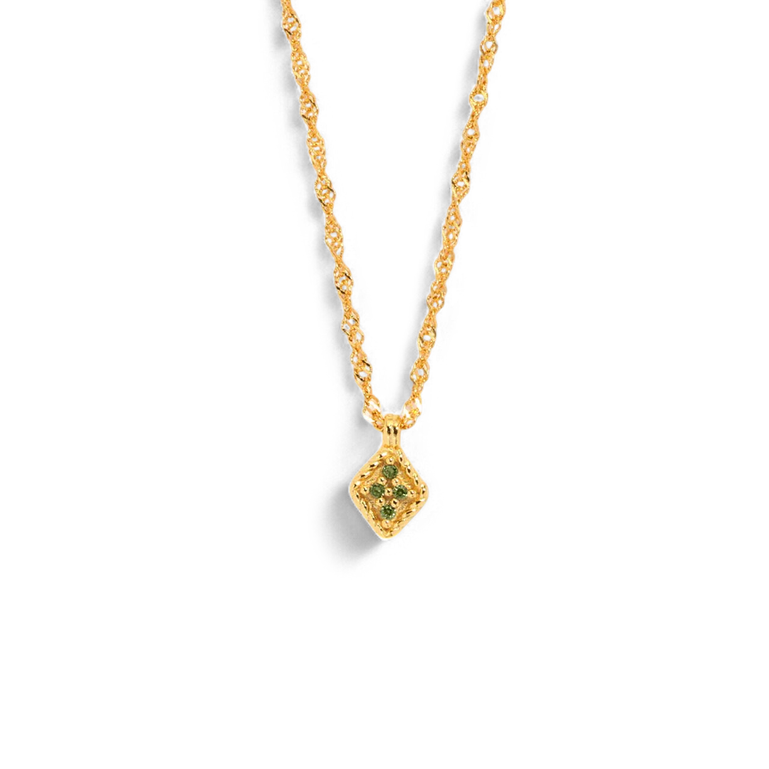 Dainty Birthstone Kite Necklace