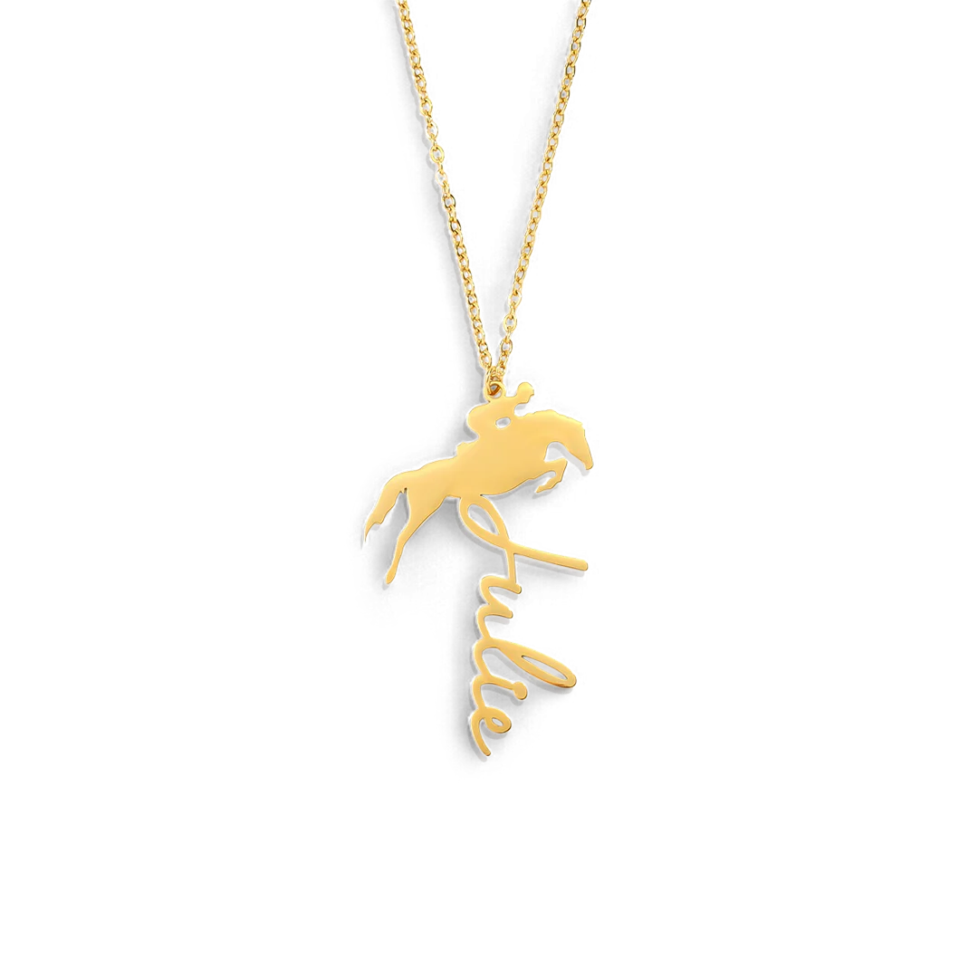 Equestrian Name Necklace