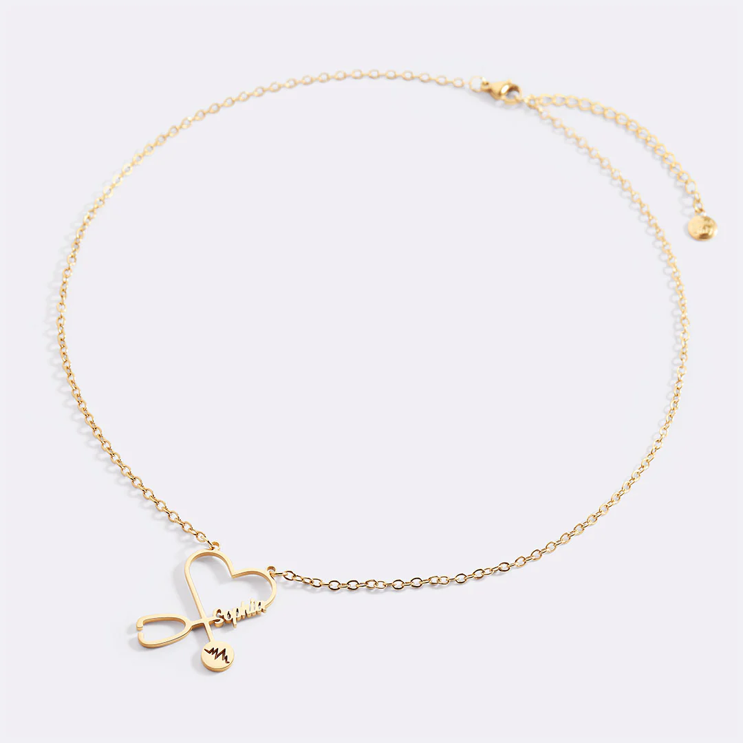 Stethosope Name Necklace