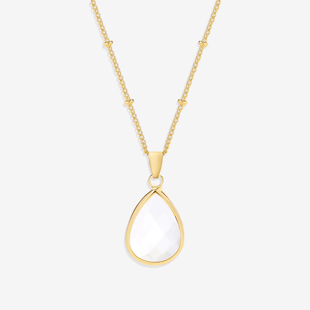 Birthstone Drop Pendant Necklace