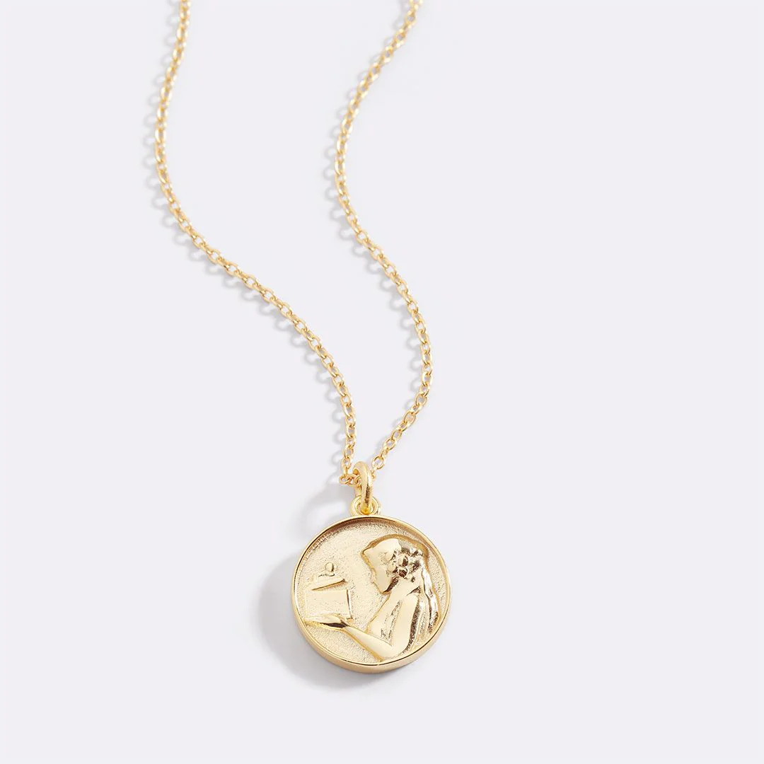 Greek Goddess Pendant Necklace