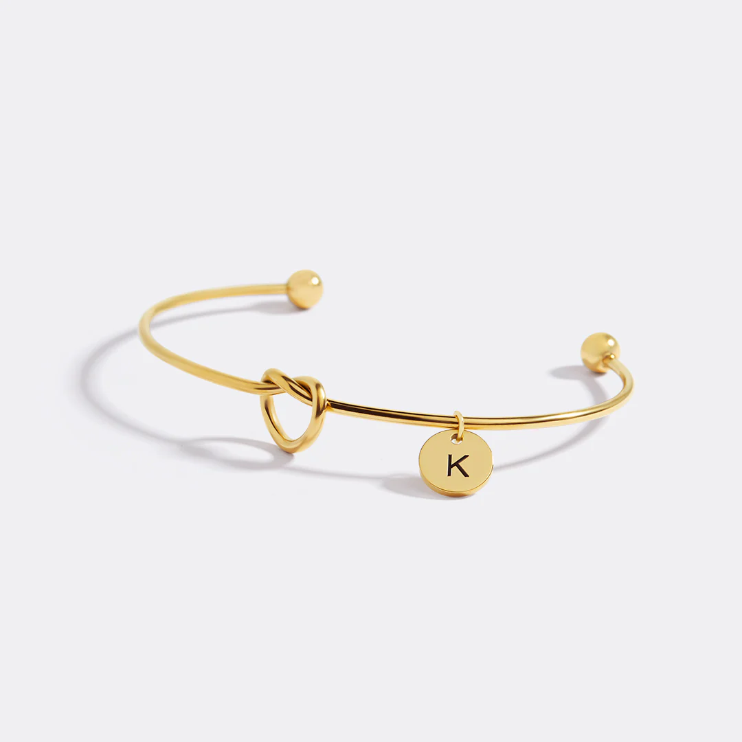 Personalized Tie the Knot Bracelet • Bridesmaid Gift Bracelet