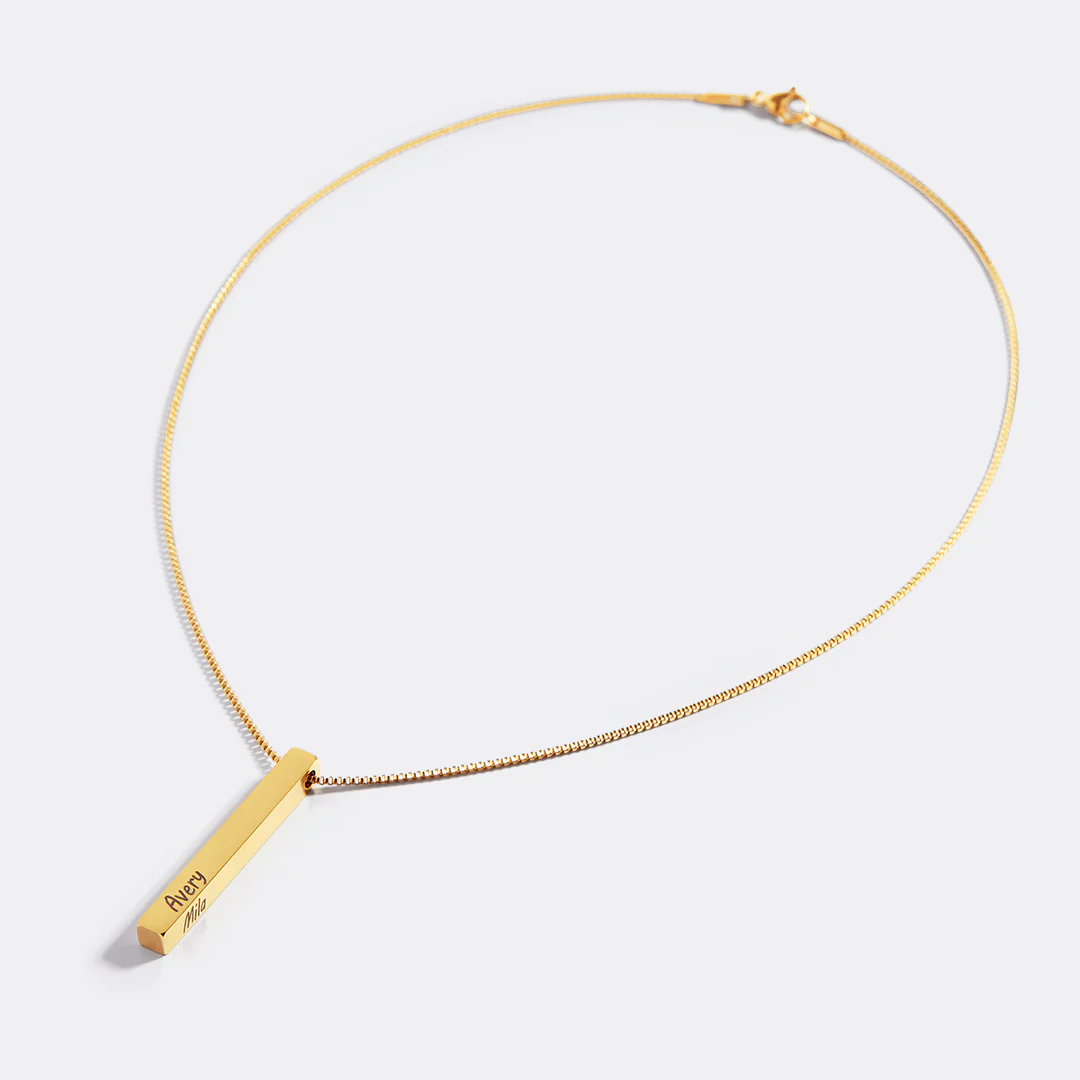 Muse Pillar Bar Necklace