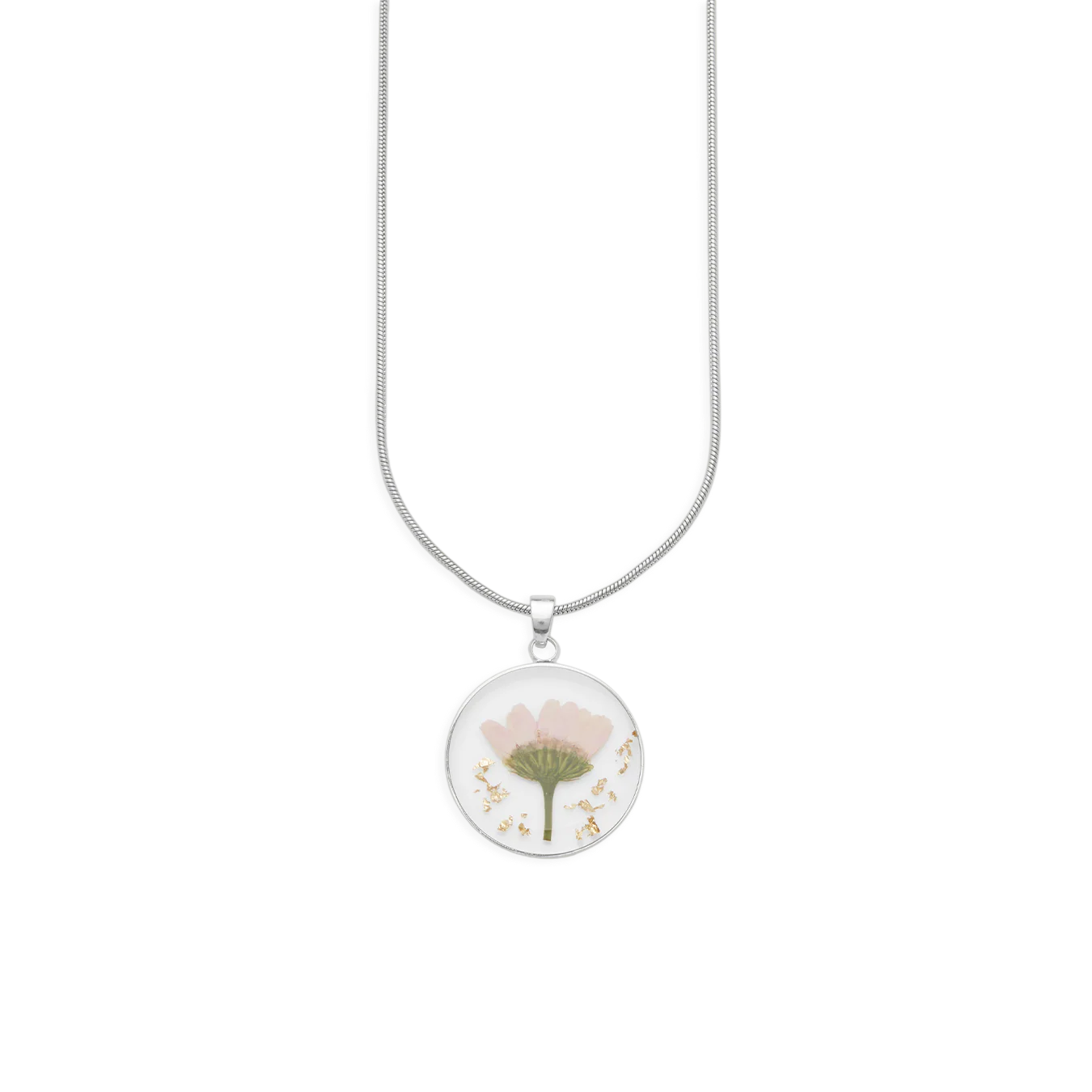 Pressed Birth Flower Necklace