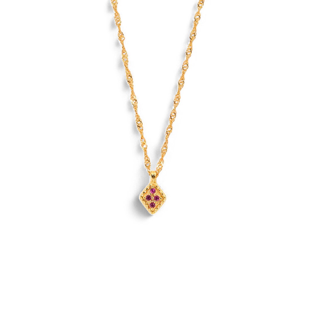 Dainty Birthstone Kite Necklace