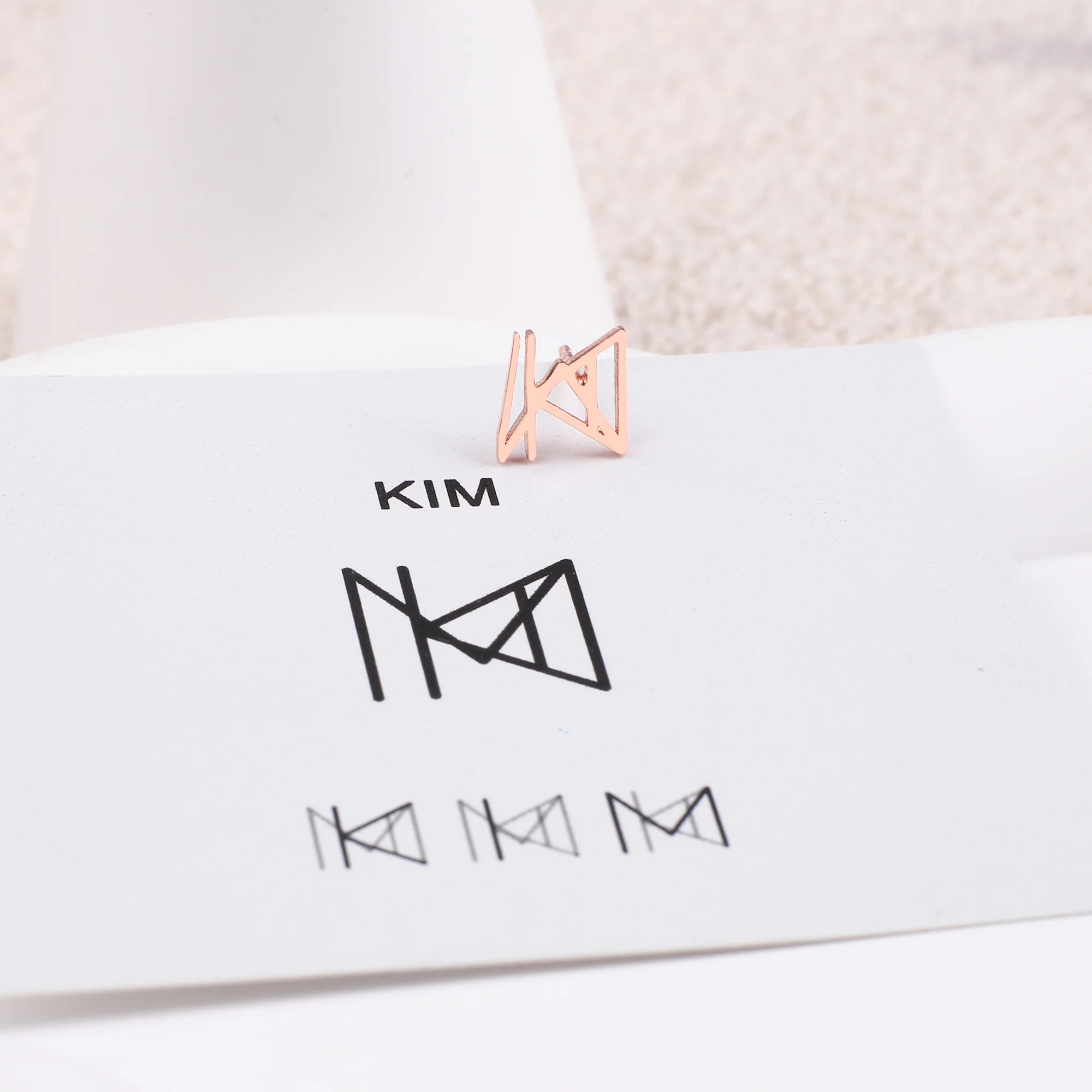 Monogram Name Earrings