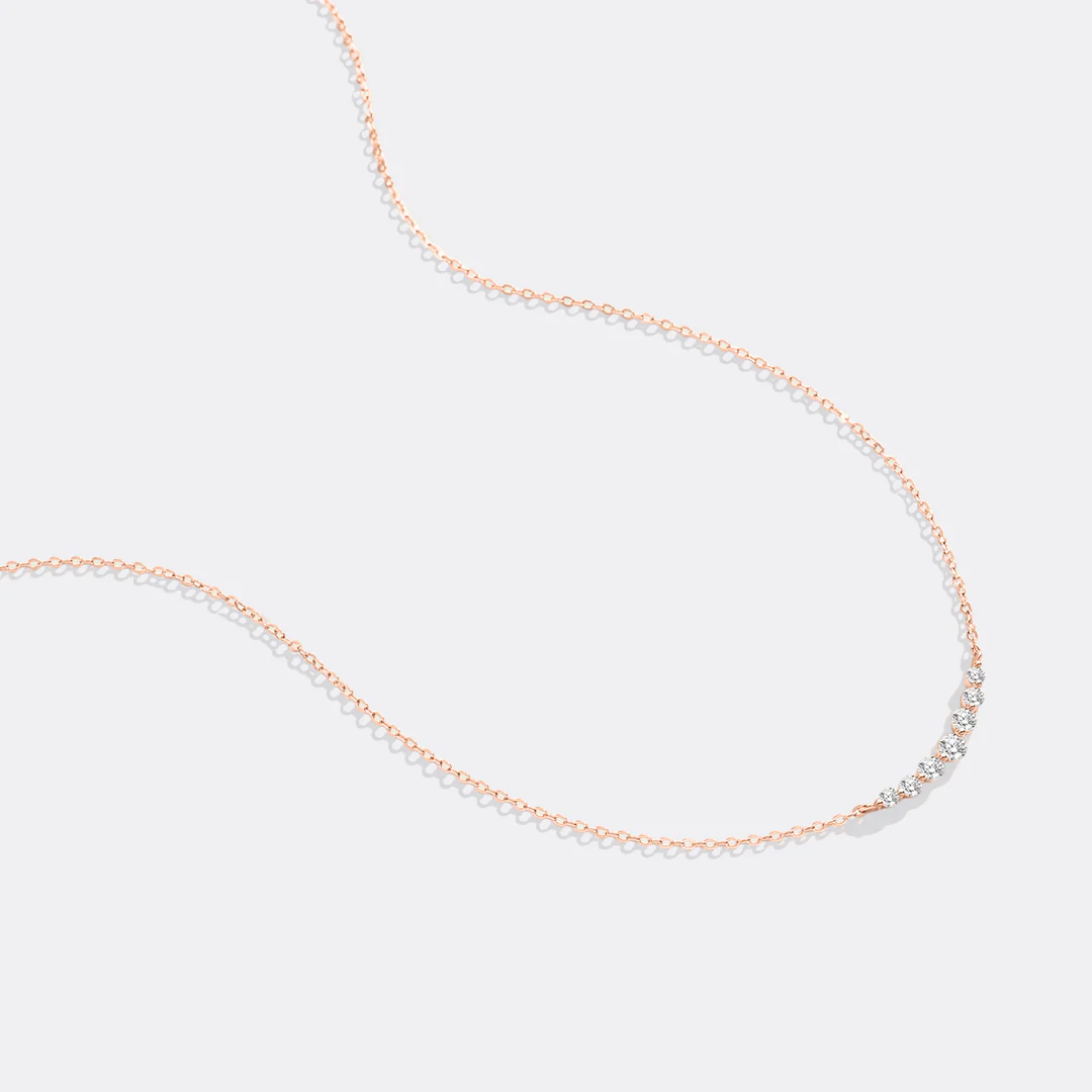 Classic Arc Diamond Necklace