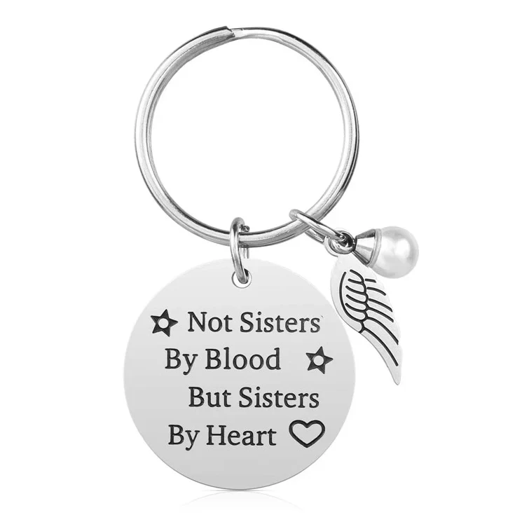 Sisters by Heart Keychain