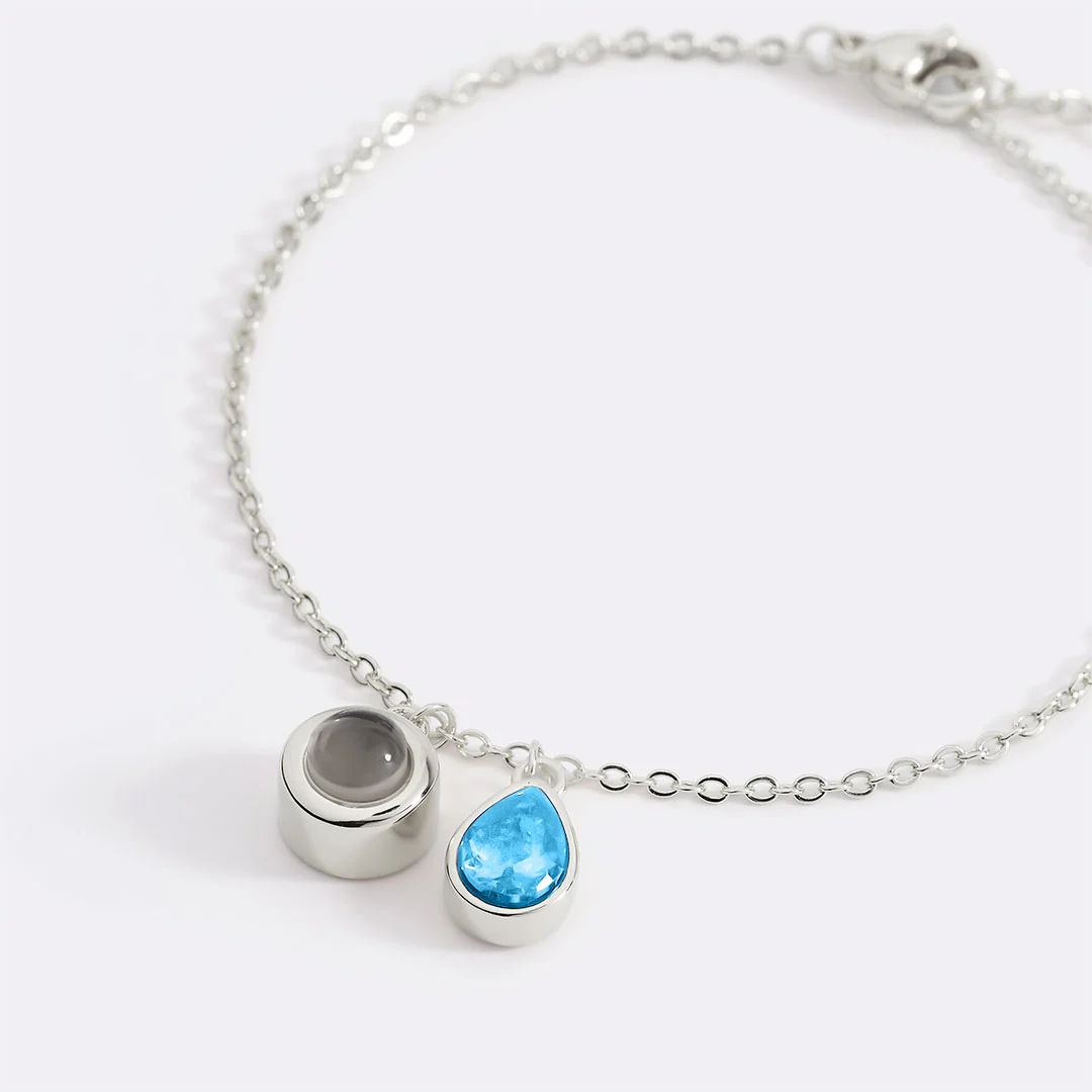 Birthstone Photo Bracelet