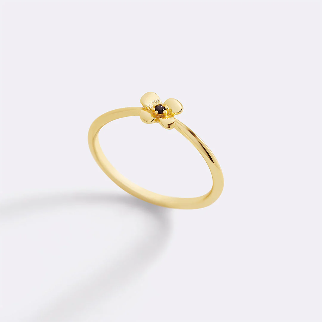 Dainty Floral Statement Ring