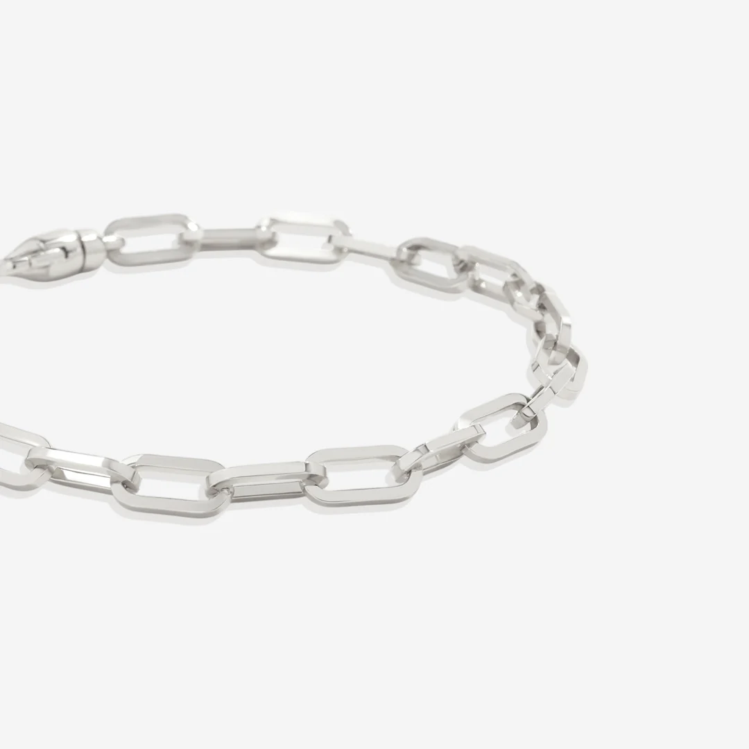 Open Link Paperclip Chain Bracelet