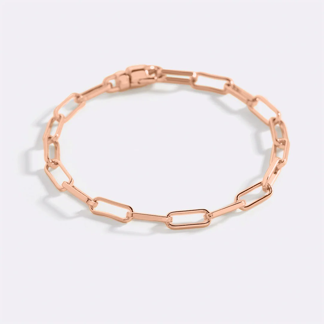 Open Link Paperclip Chain Bracelet