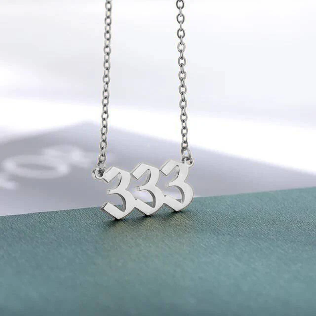 Dainty Angel Number Necklace