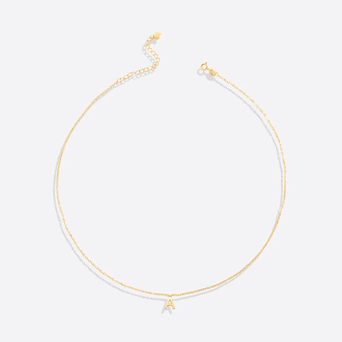 Chunky Letter Pendant Necklace