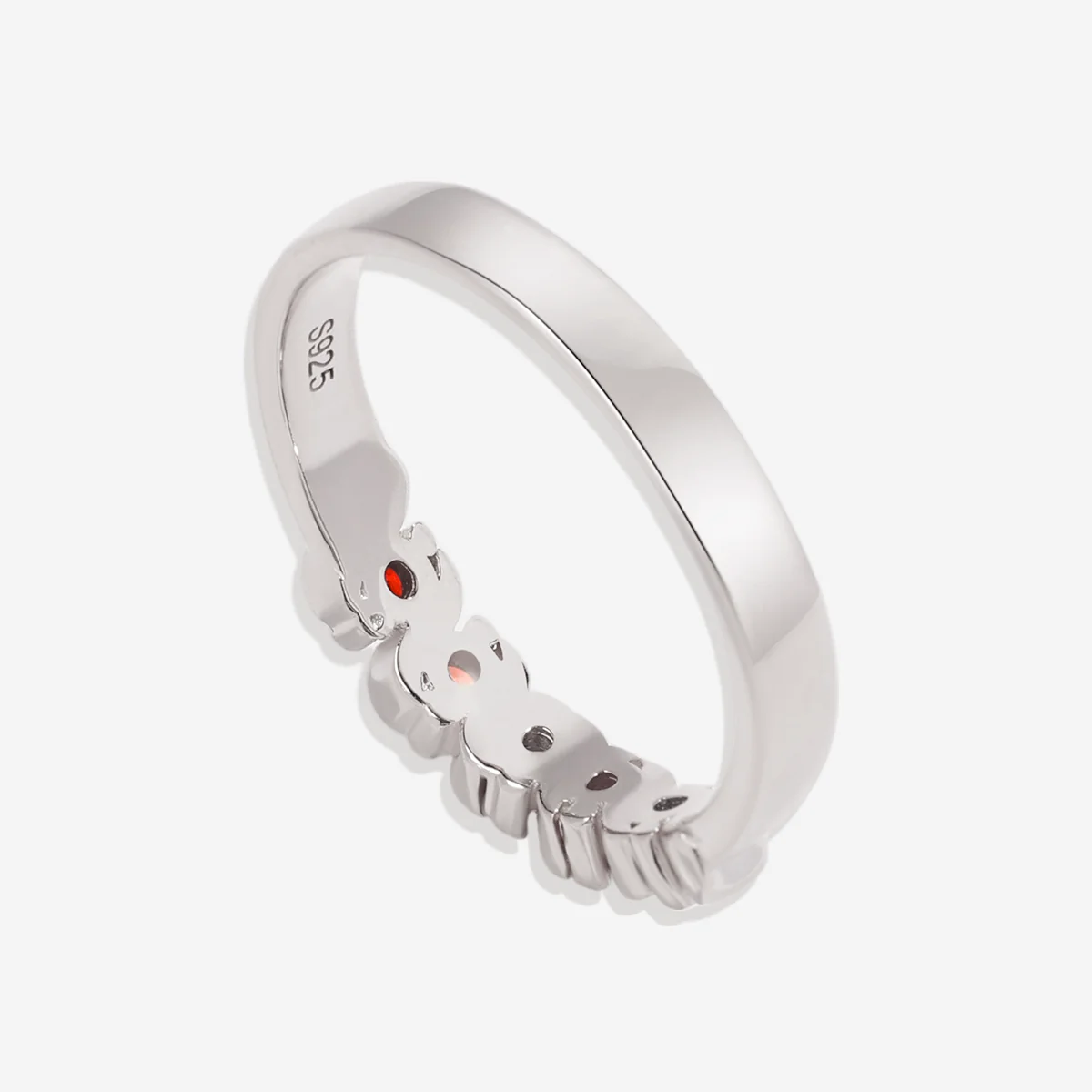 Personalized Wave Birthstones Ring