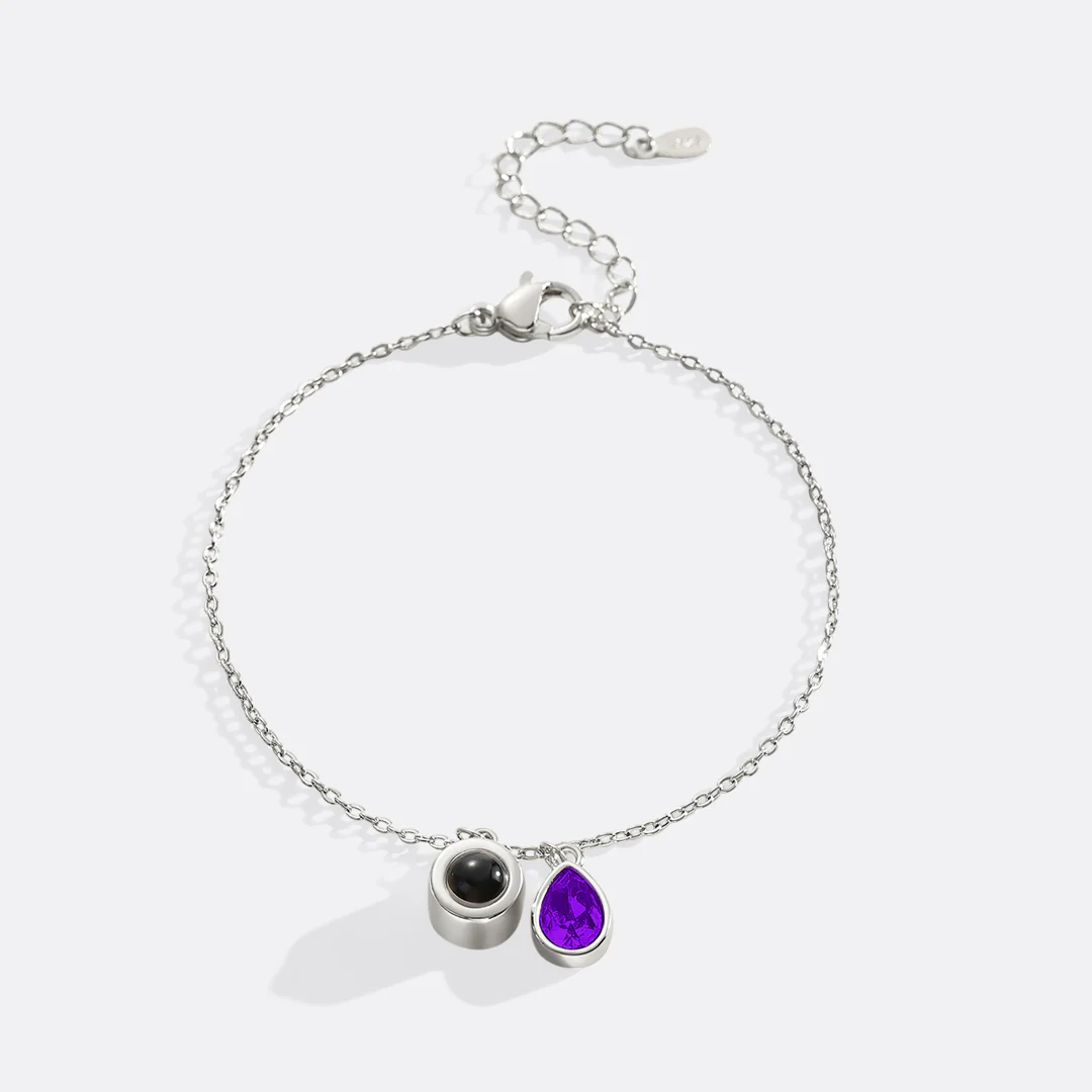 Birthstone Photo Bracelet