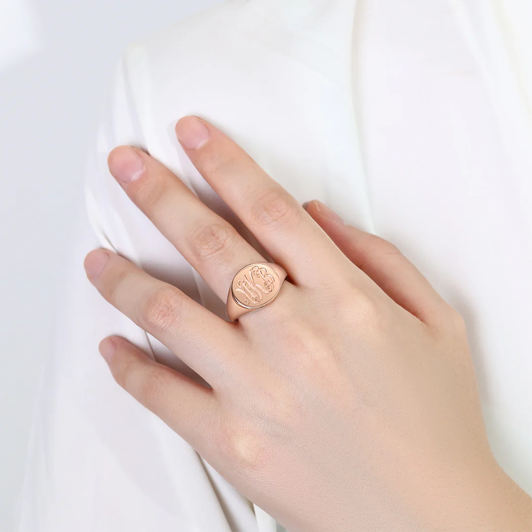 Eternity Monogram Signet Ring