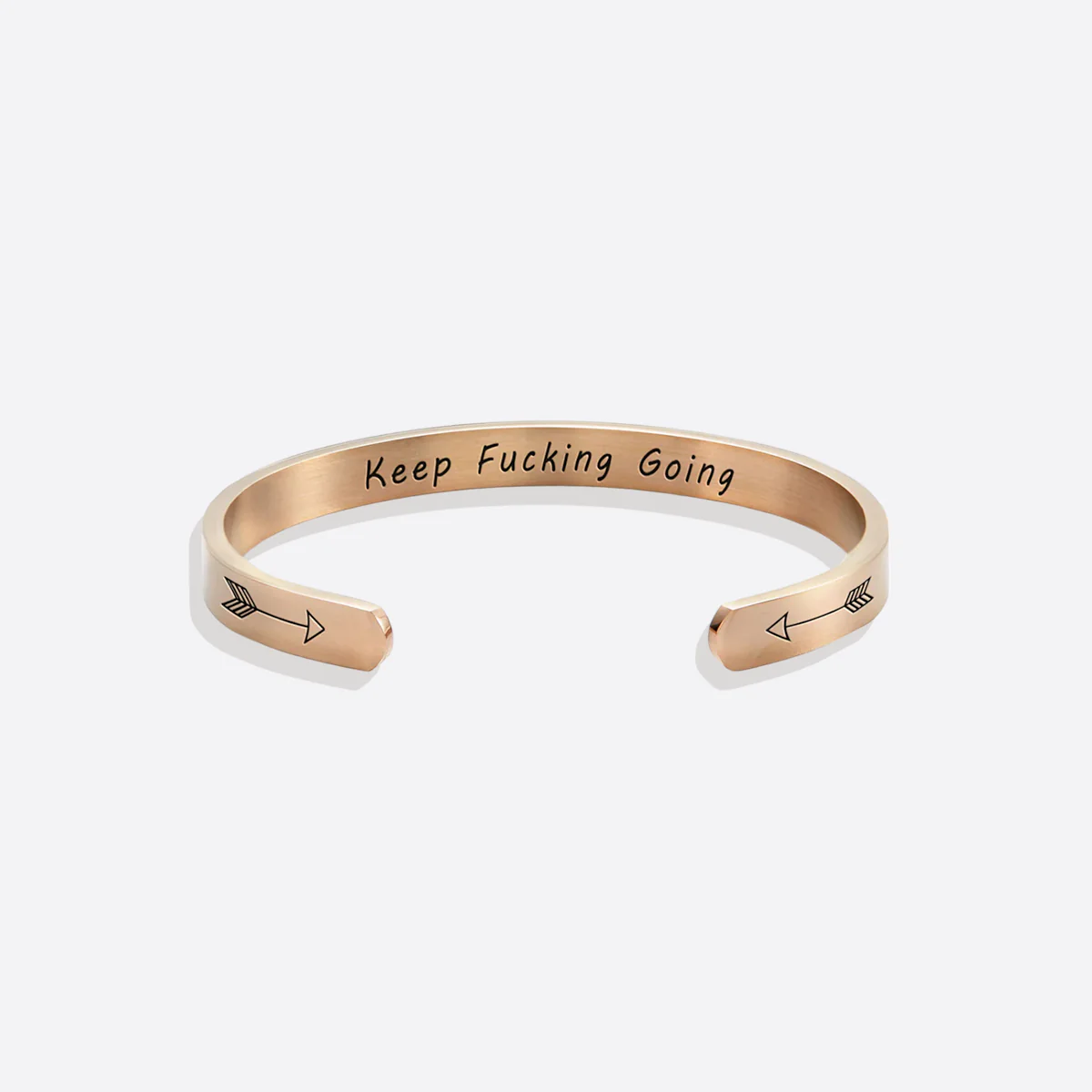Keep Fucking Going Personalizable Cuff Bracelet