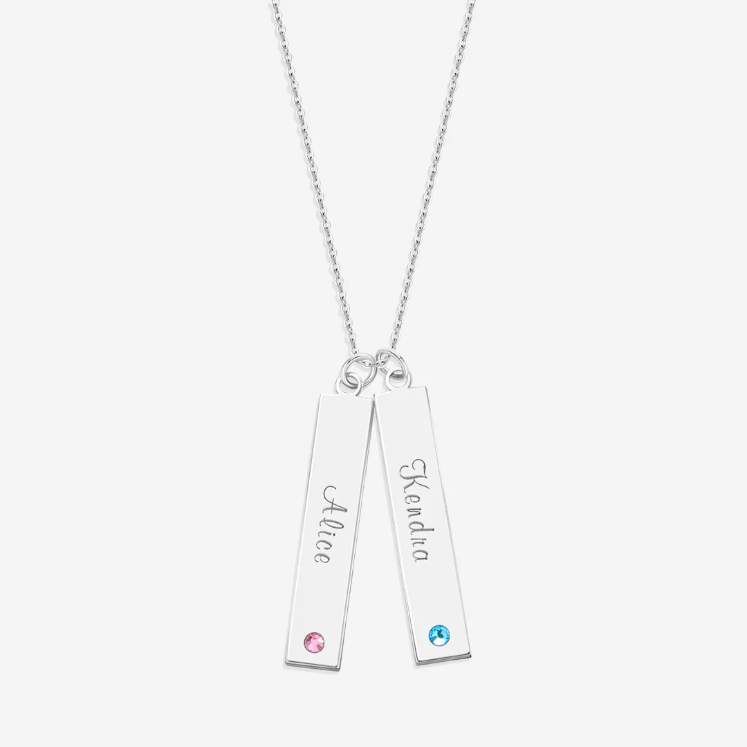 Birthstone Bar Necklace