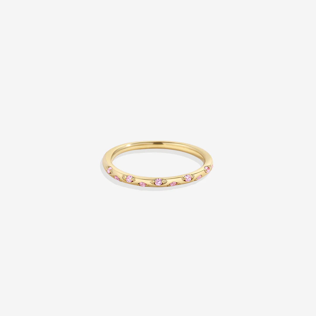 Dainty Constellation Birthstone Ring