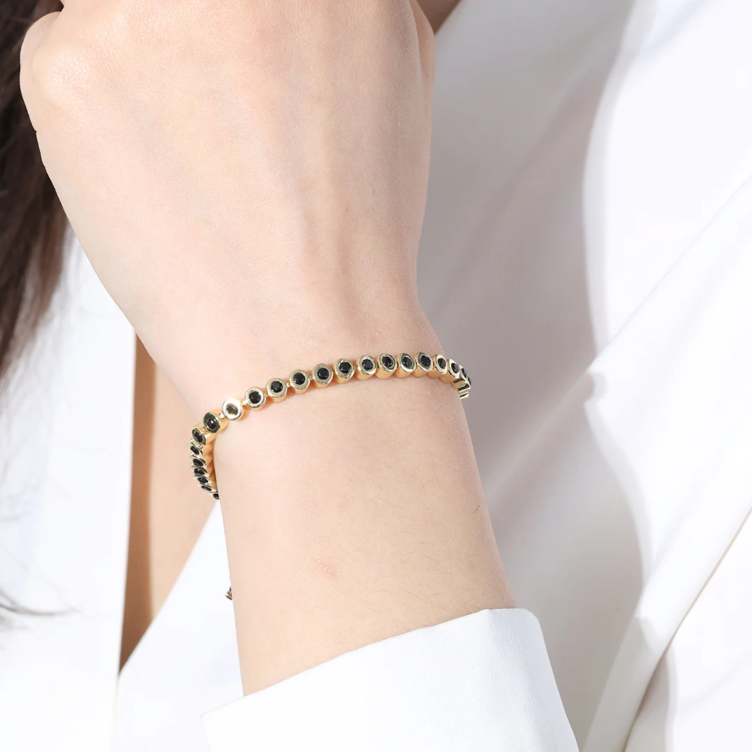 Black Gemstone Bracelet