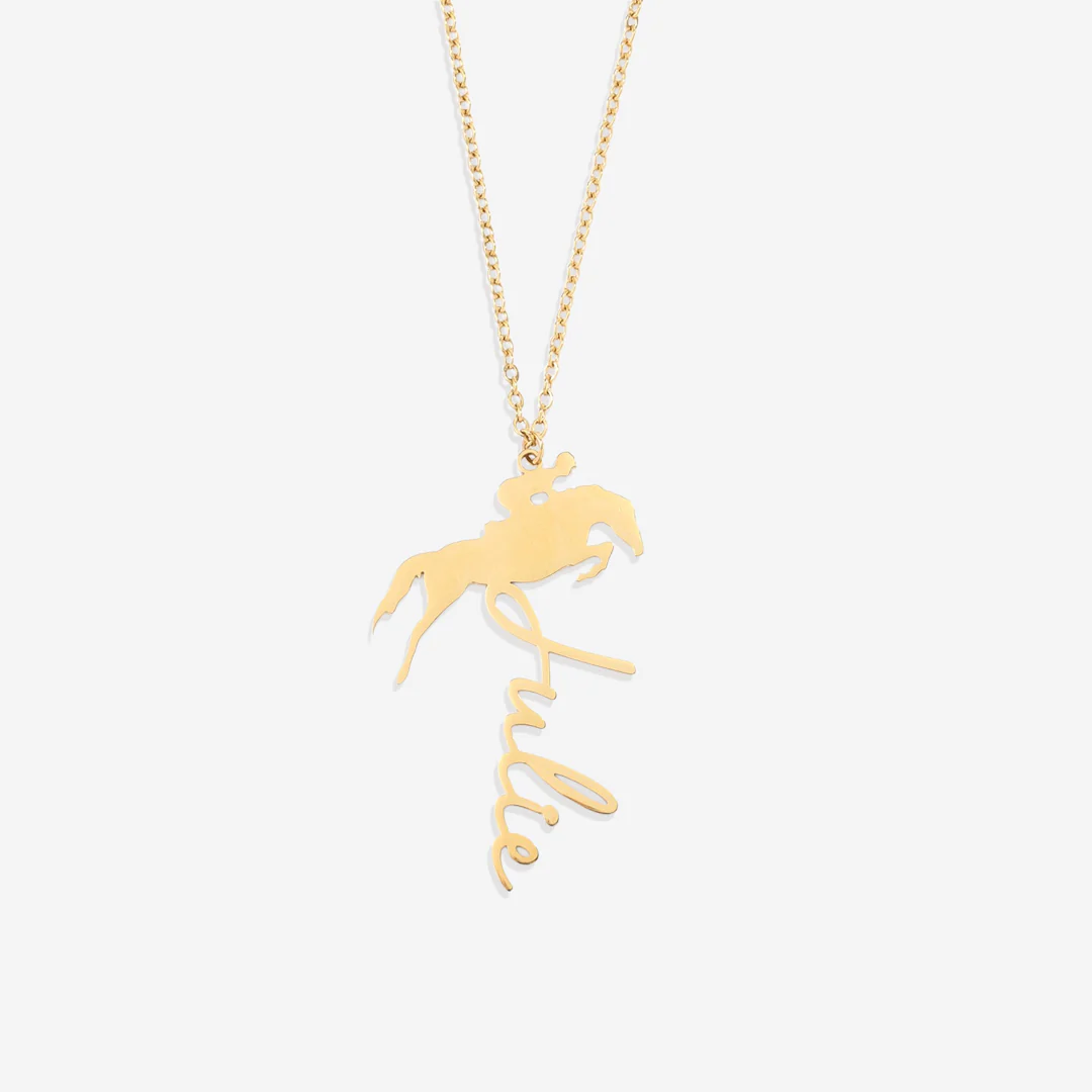 Equestrian Name Necklace