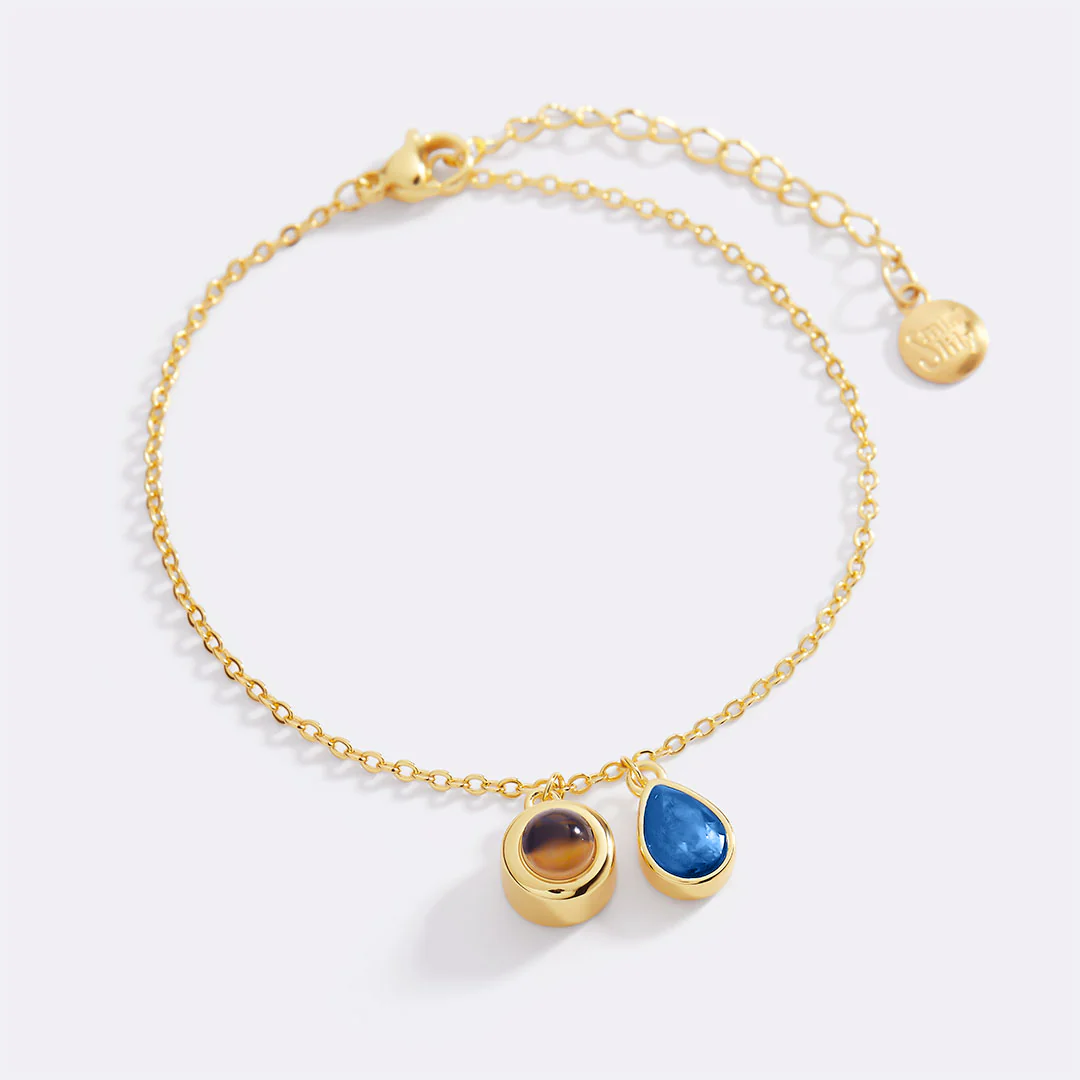 Birthstone Photo Bracelet