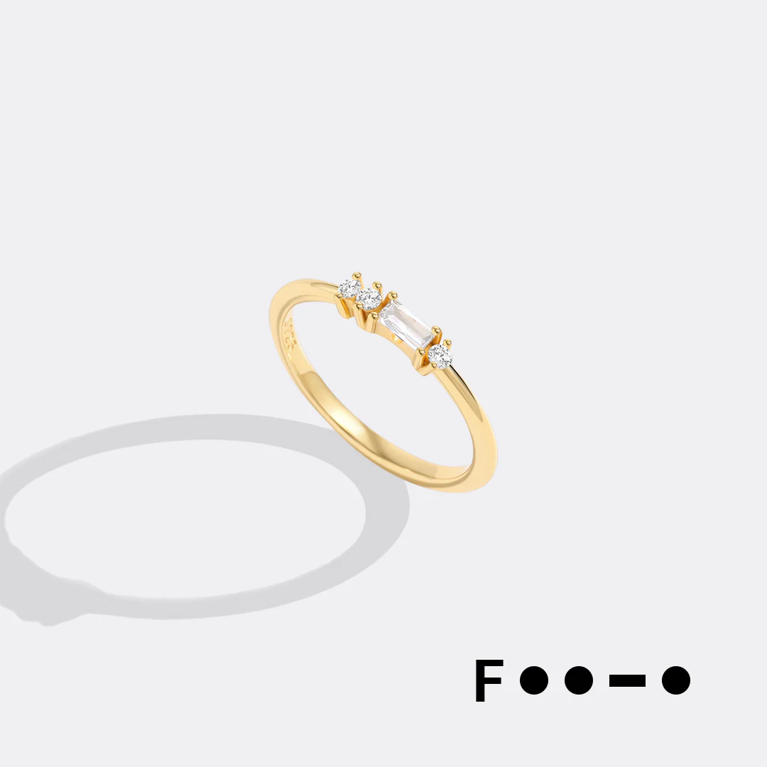 Dainty Personalized Morse Code Ring Size 12