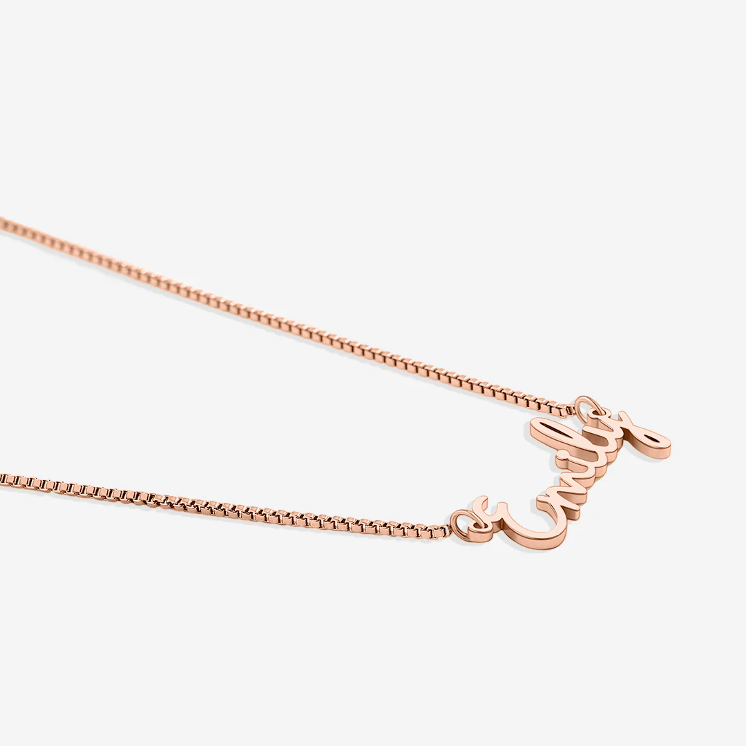 Fairy Name Necklace with Box Chain