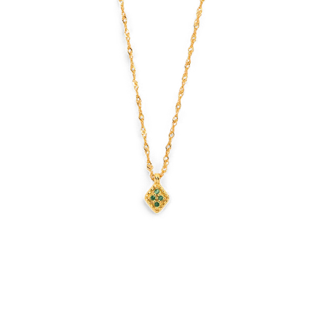 Dainty Birthstone Kite Necklace
