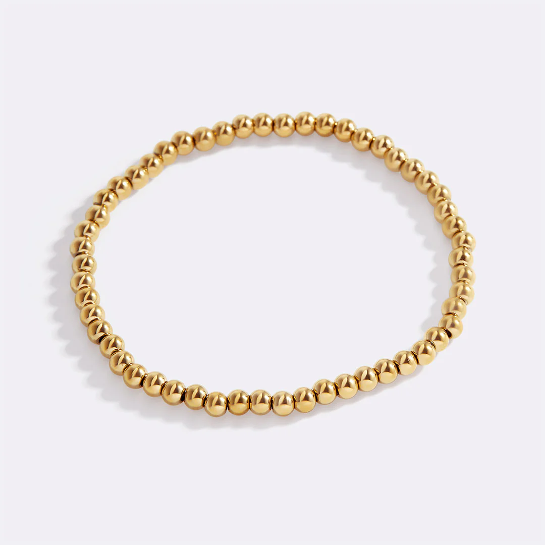 Dainty Gold Beaded Bracelet