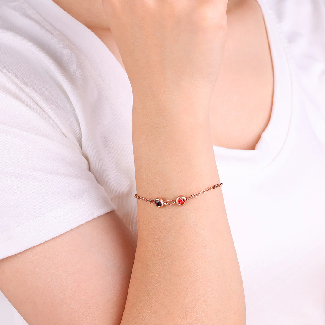 Personalized Birthstone Bracelet
