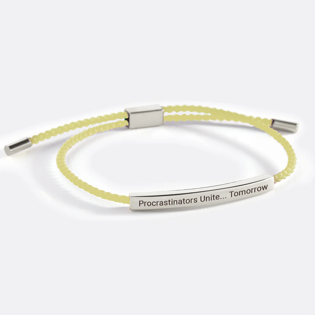 Procrastinators Unite... Tomorrow Inspire Bracelet