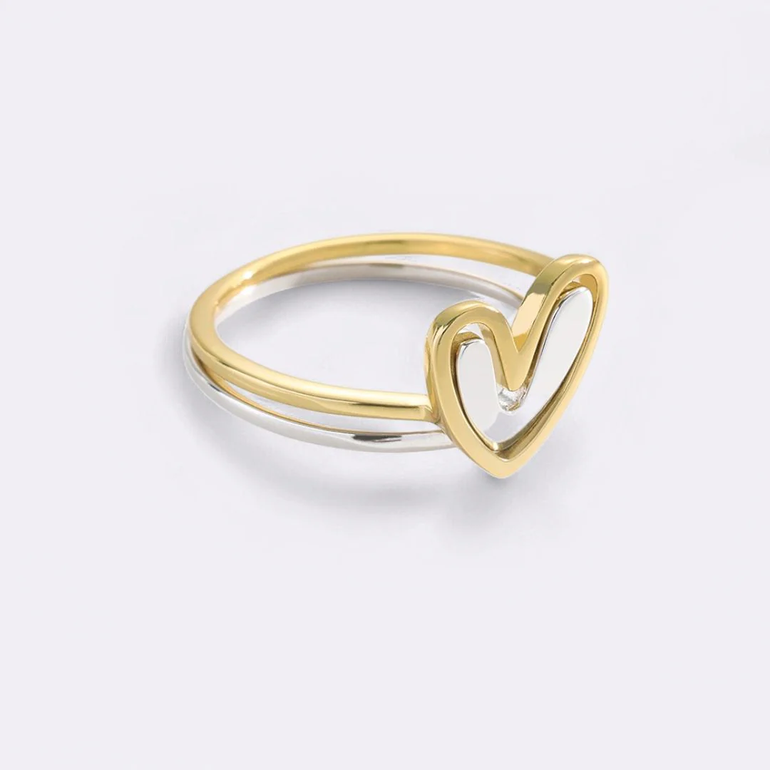 Self Love Layered Heart Ring