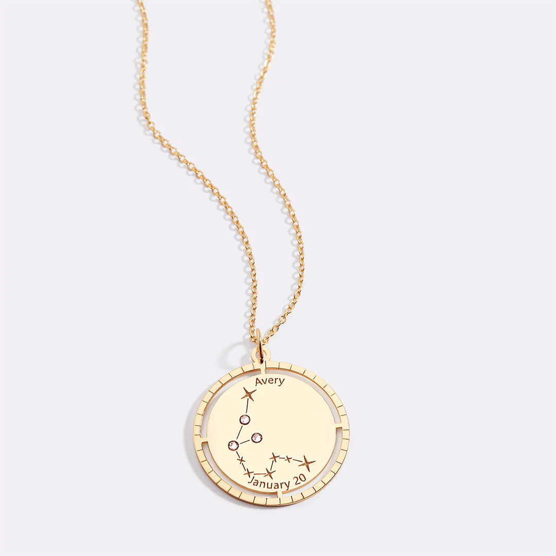 Personalized Constellation Pendant Necklace