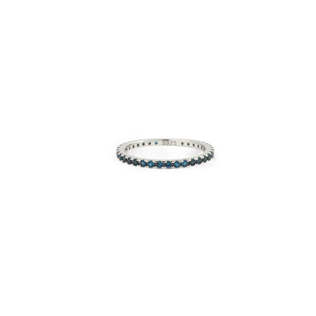 December Birthstone Eternity Stacking Ring