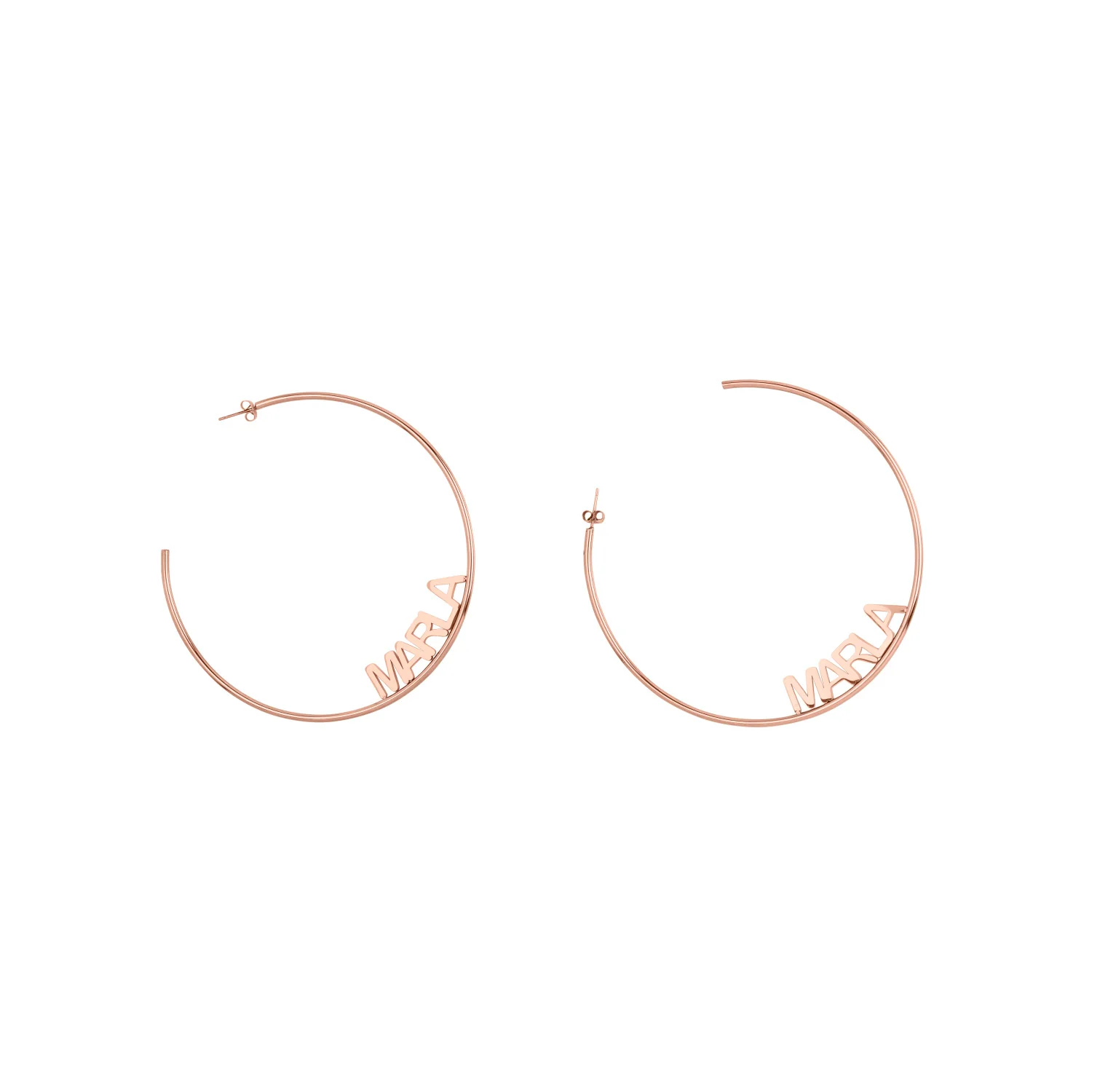 Personalized Name Hoop Earrings