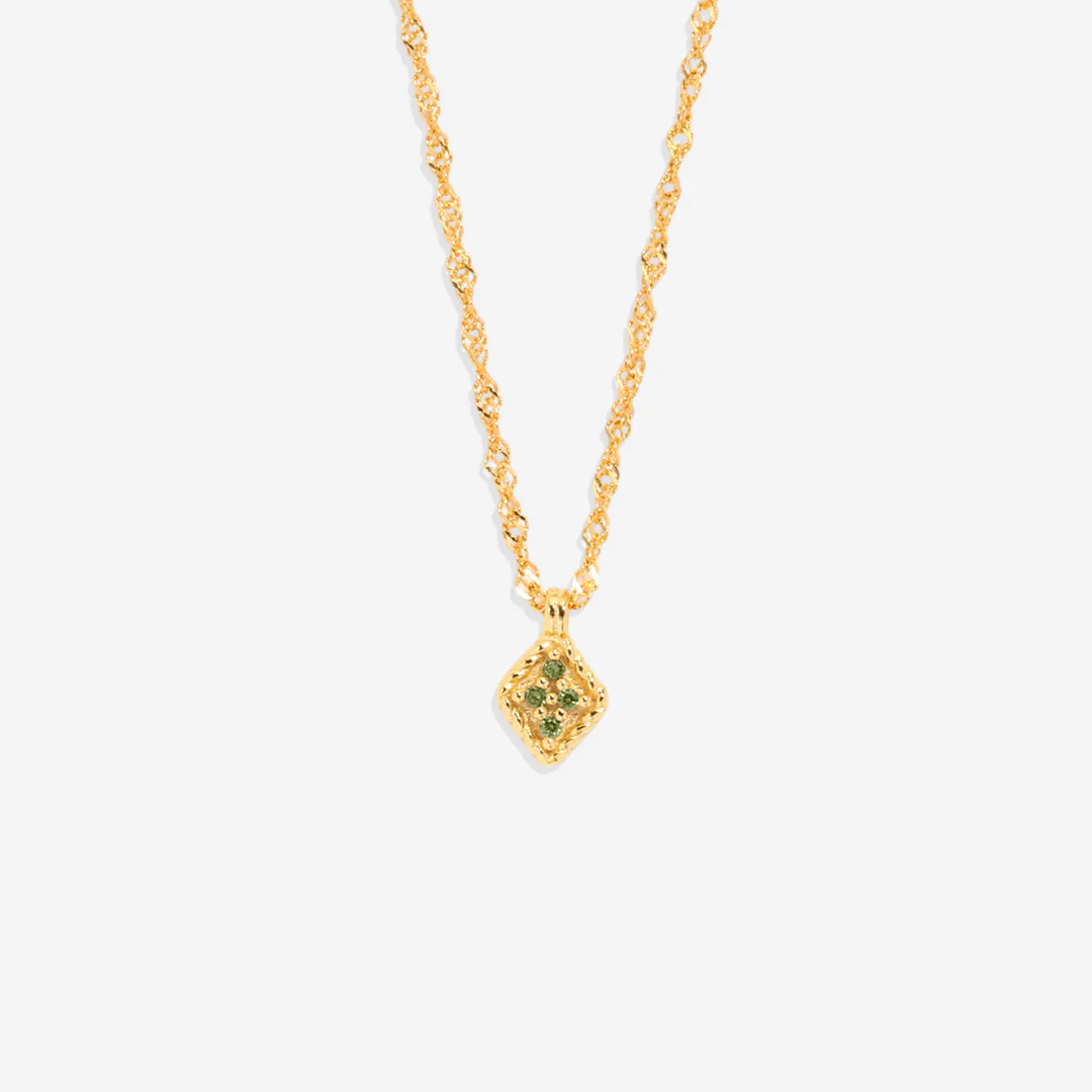 Dainty Birthstone Kite Necklace