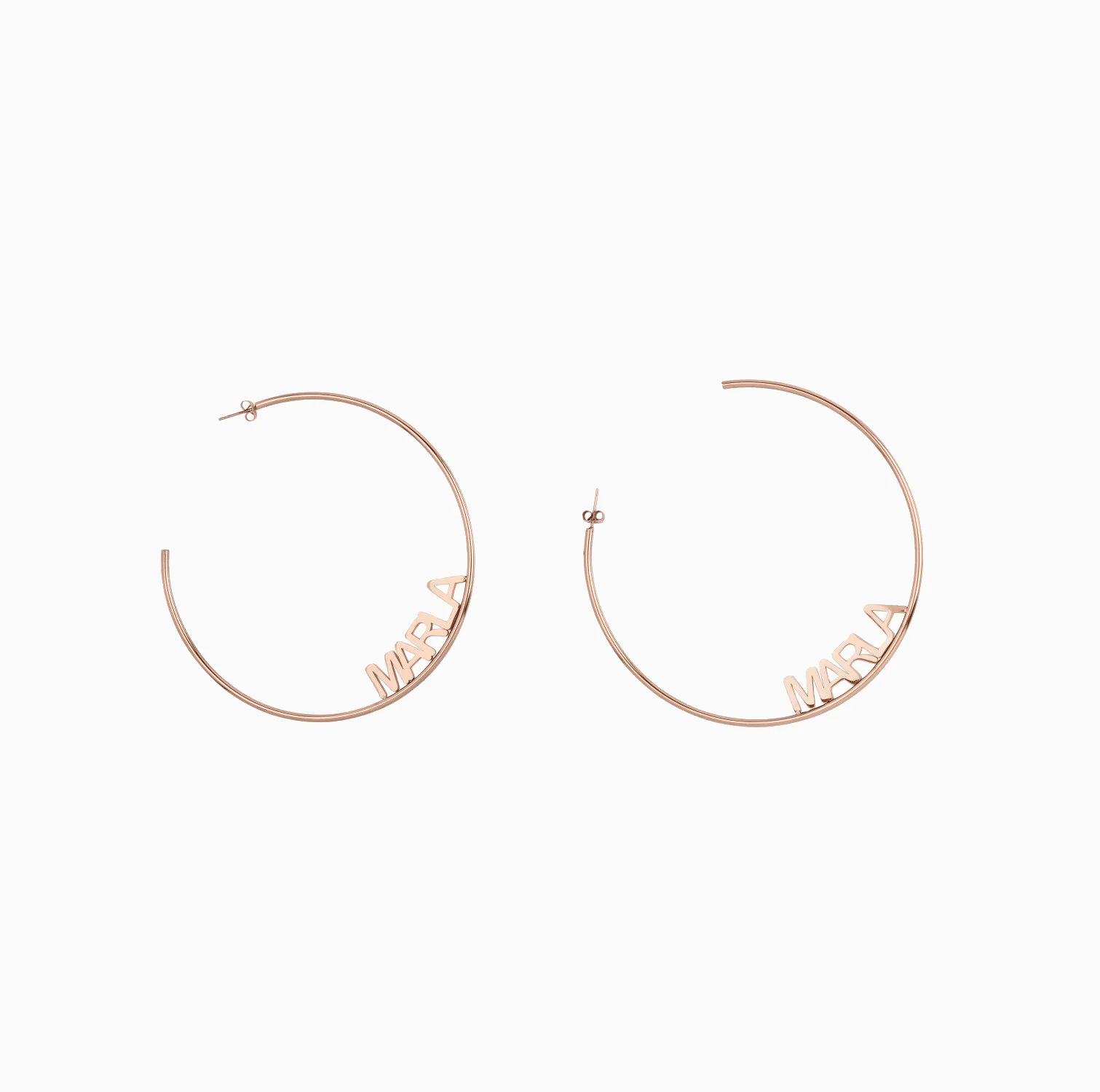 Personalized Name Hoop Earrings