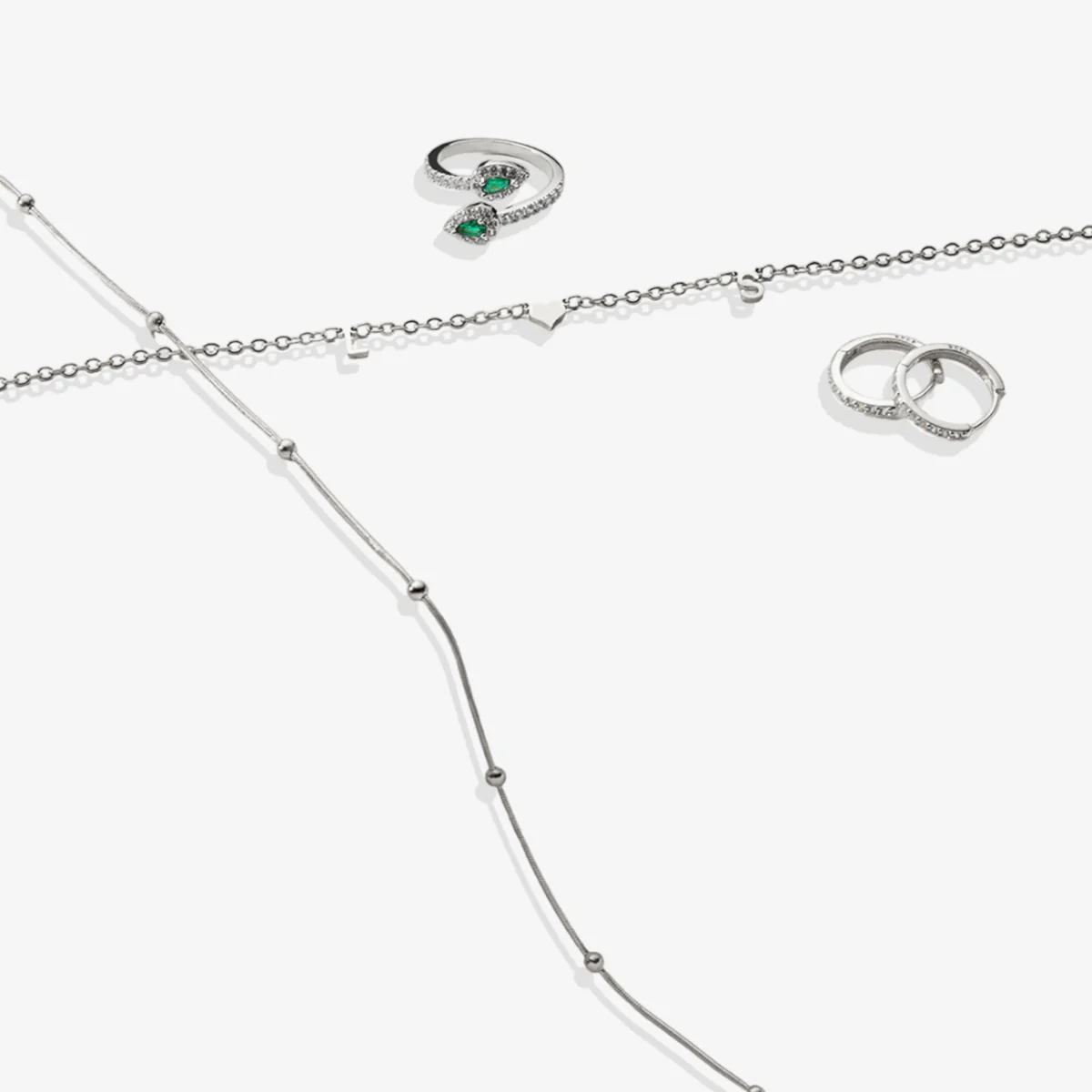 Pave Huggie Hoop Earrings