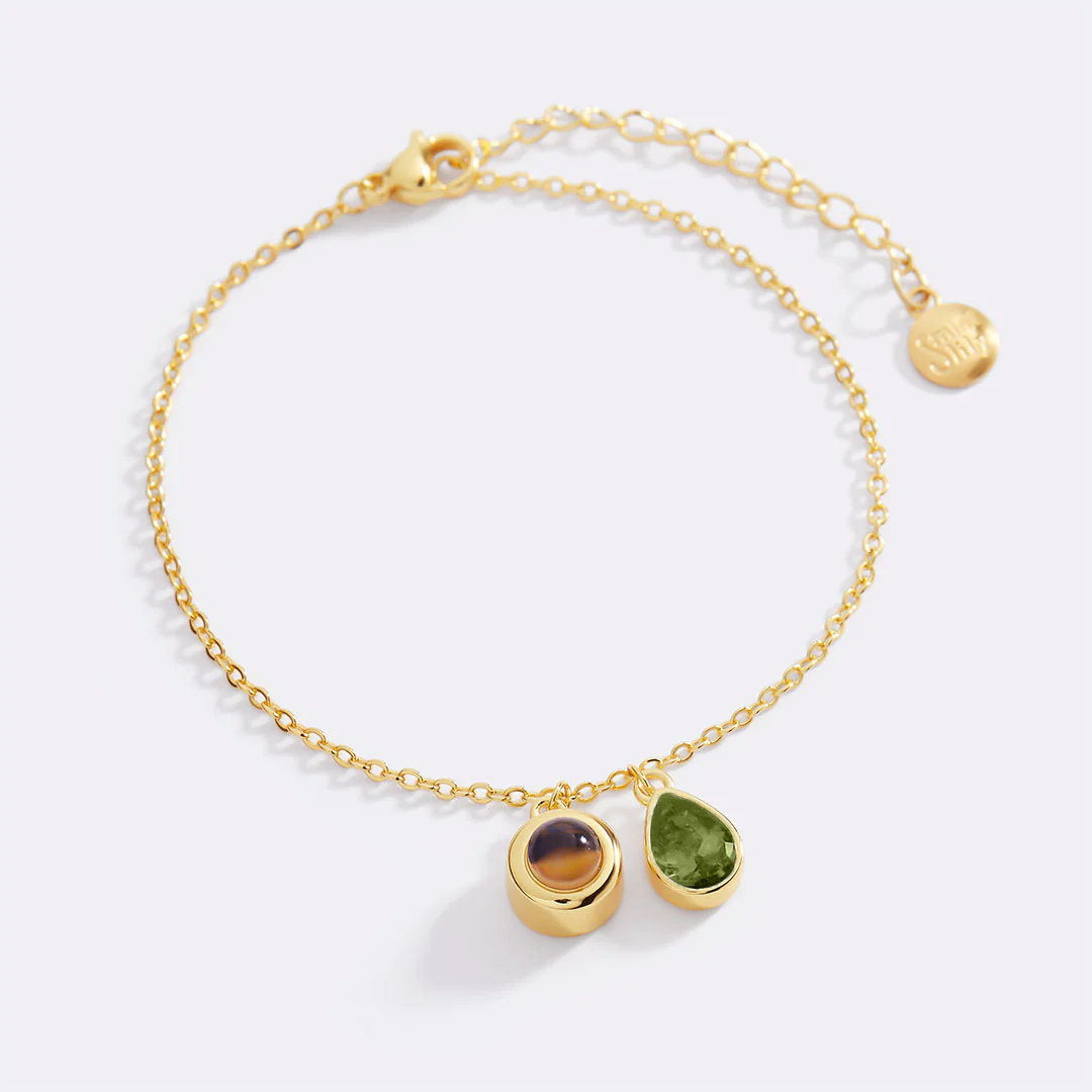 Birthstone Photo Bracelet