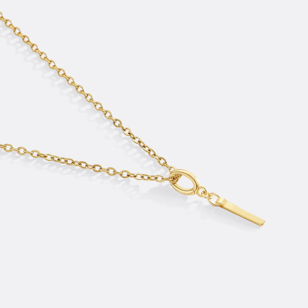 Minimalist Initial Charm Necklace