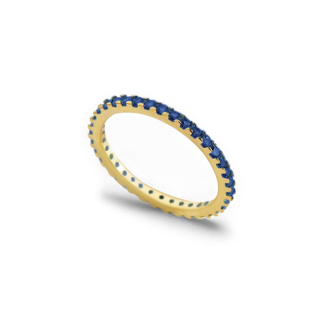 September Birthstone Eternity Stacking Ring