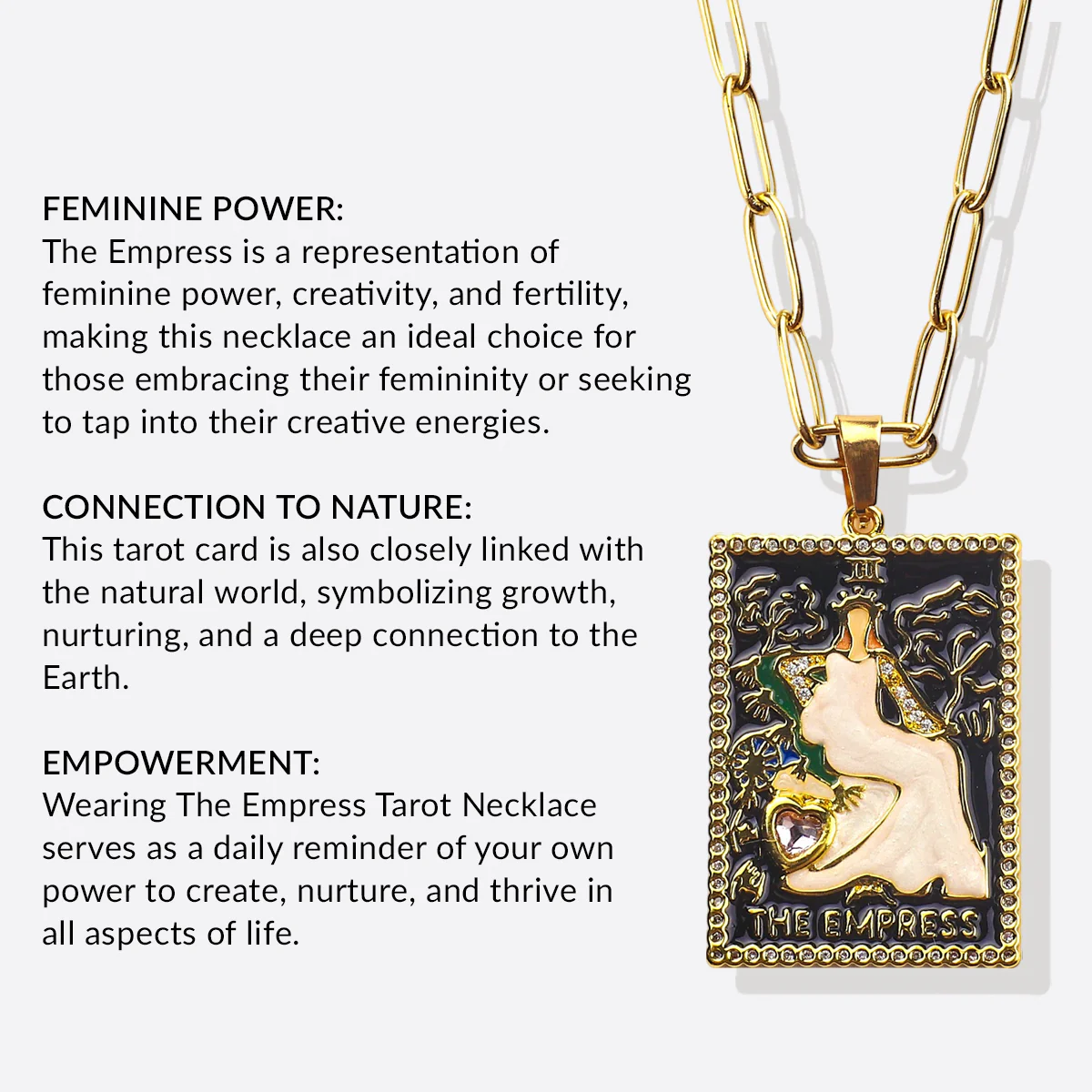 The Empress Tarot Necklace