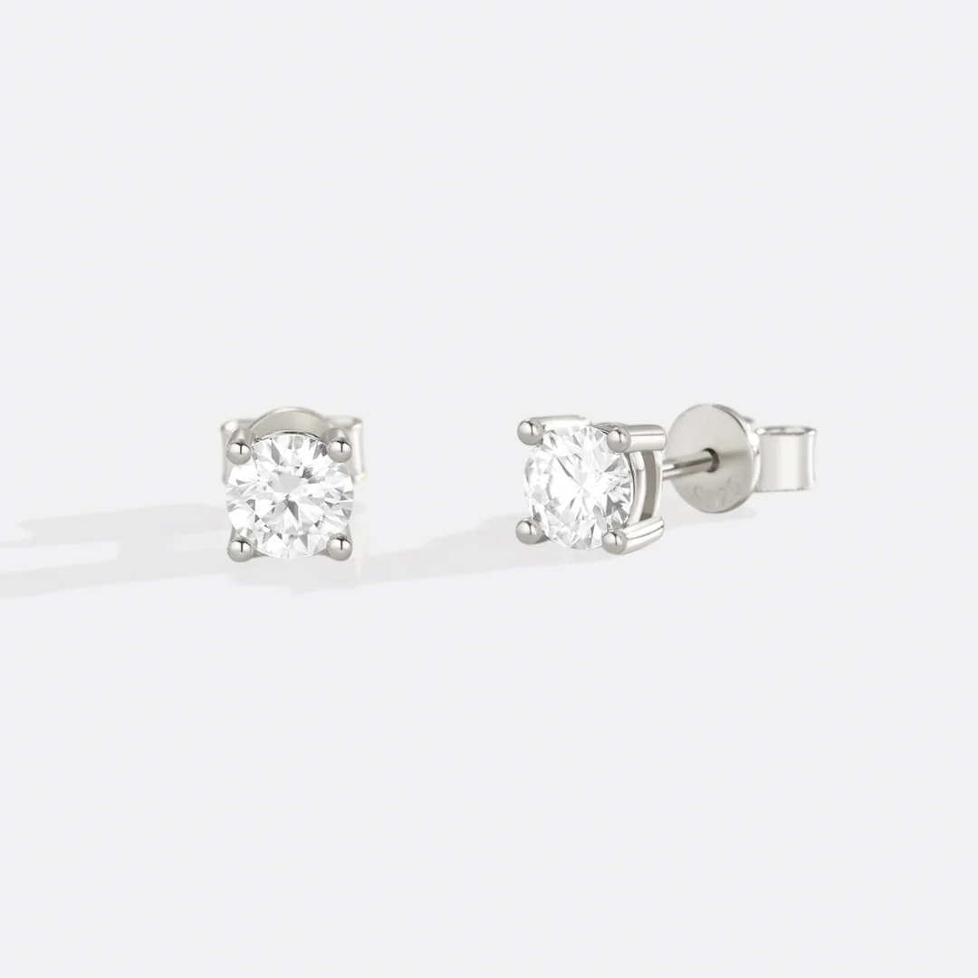 Classic Diamond Stud Earrings