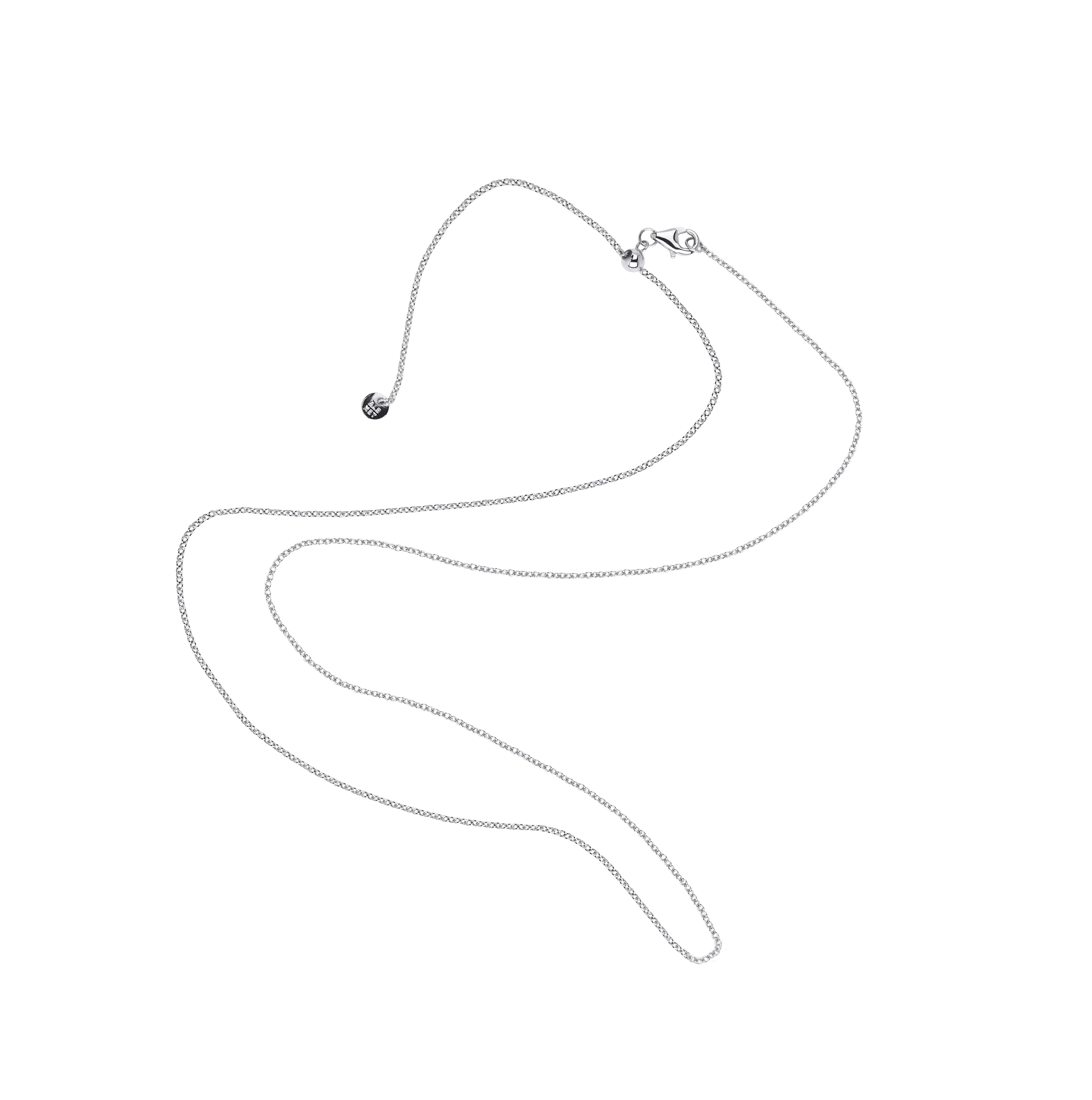 Italian Milano Sterling Silver Adjustable Chain Necklace