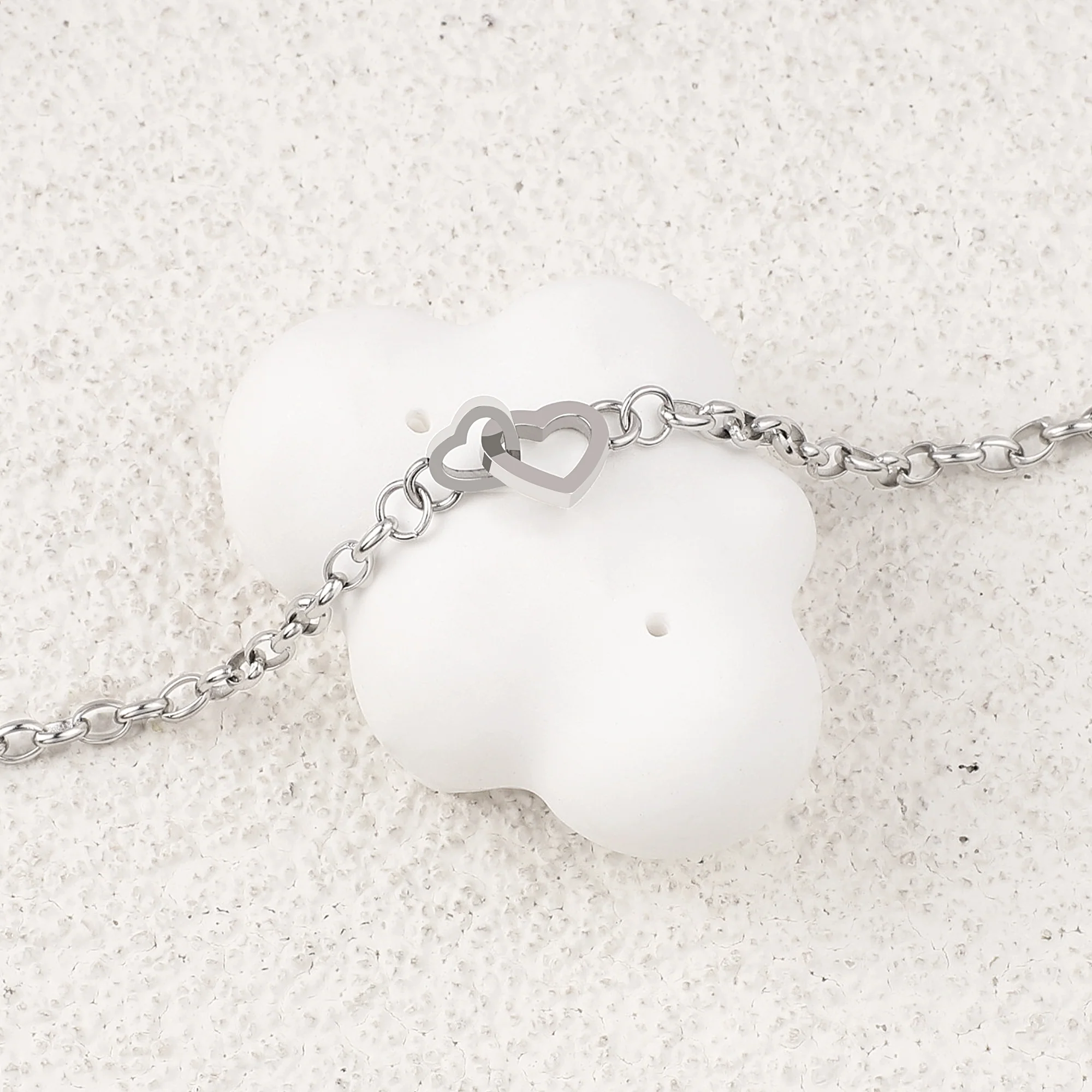 Interlocking Mini Heart Bracelet